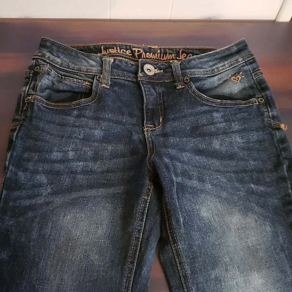 EUC Justice Girls Jeans Sz 10 1/2